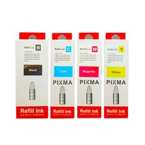 캐논 재생대용량잉크 GI990 CMYK 4색 세트 G1900 G2900 G3900 G4900, 1개, 재생_GI990_4색세트