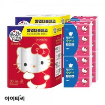 [KT알파쇼핑]헬로키티 4겹 프리미엄SET(프리미엄레드60롤 + 팝업티슈12팩)