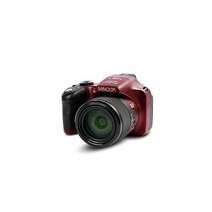 Minolta Pro Shot 20 메가 픽셀 HD 디지털 카메라 67X 광학 줌 풀 1080P 비디오 및 16GB SD 카드 블랙 593432, Red