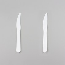 168mm 일회용 나이프 백색 벌크포장 2000개