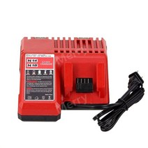 밀워키 12V-18V 호환 배터리/ M12-M18 고속 충전기, 단일 충전, 1개