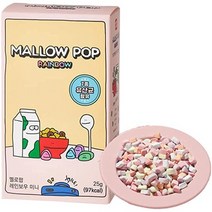 VANILLA MALLOW POP 말로우 팝 레인보우 1상자(25G) 마시멜로 드라이 마시멜로 건조 마시멜로, One Color, One Size