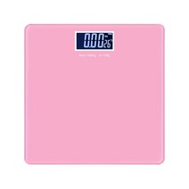 노바리빙 백라이트 컬러 사각 체중계 몸무게전자저울, 미니 핑크