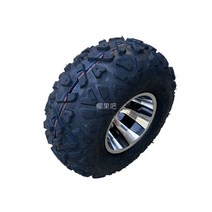 22X10-10 인치 고카트 사발이 휠타이어세트 오프로드, 허브가 있는 타이어