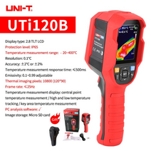 uni-t 해상도 256 x 192 적외선 열화상 카메라 uti260b 휴대용 열화상 카메라 적외선 온도계(배터리 포함), uti120b