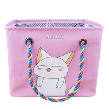 더자카 나른한 고양이 목욕가방, 1개, 핑크