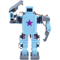 부품 모듈 개발 보드 호환 12dof Biped 휴머노이드 로봇 댄스 도보 컨트롤 오픈 소스 믹스 그래픽 프로그래밍 음성 arduino용, Unassembled Kit