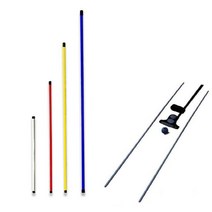 얼라이먼트스틱 퍼팅가이드스틱 스윙연습 골프용품, CU 파랑-80cm