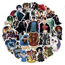 도리팡 해리포터 스티커 모음 Harry potter stickers 50장 방수 그리핀도르 노트북 캐리어 맥북 핸드폰 보드 캠핑 선물 포장 데코 감성 DIY, A세트