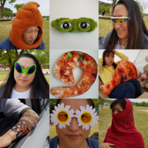 쓸모없는선물 15종 모음, 15번 픽셀안경(2개)