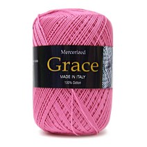 [니뜨] 그레이스실 (Grace)(70g) (10+1) + 뜨개실무료도안증정, 739(분홍색)