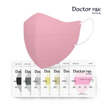 Dr.P&K 국산 KF94 컬러새부리형 대형마스크 슬림핏 2D 대형 데일리, 핫핑크, 1개, 10매입
