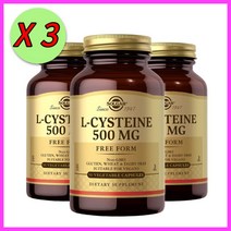 솔가 엘 시스테인 500 mg 90캡슐 X 3통, 1개, 기본