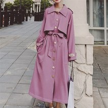 셀러허브_여성트랜드패션 조앨 퍼플 루즈 핏 트렌치 코트