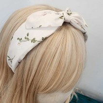 플라워머리띠 소녀 머리띠 헤어밴드 페이즐리 반다나