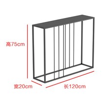 복도 현관 콘솔 테이블 폭좁은테이블 미니 콘솔 철제 장식장, E