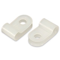 전기용접세상 케이블 크램프 5N 소량판매 100EA PVC 새들 전선고정