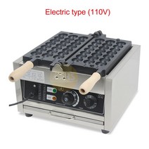 타코야끼팬 기계 미니붕어빵 무쇠와플팬 판 틀 만들기 키트 스낵 꼬치 와플 전기 타코야키 볼 그릴 설탕 톱니 모양 베이킹 팬 장비, 6.electric 110v - EU