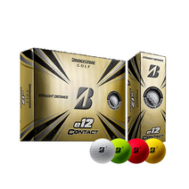 브리지스톤 2021 E12 CONTACT B 3피스 컨텍비 골프공 12알 1더즌 석교상사/선물포장, 옐로우