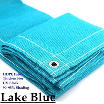 정원 전원 주택 울타리 펜스 두꺼운 HDPE 패브릭 양산 안티 uv Pergola 일 음영 그물 테라스 발코니, 05 Lake Bule_09 0.8mx4m
