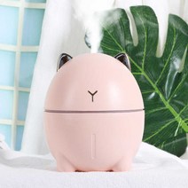 USB 가정용 무음 미니 3in1 공기청정기 무드등 차량용 가습기 선물, 투투캣핑크, 하나