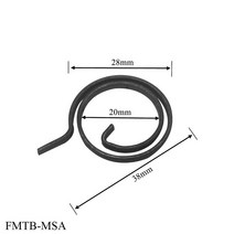 토션스프링 비틀림 스프링 28mm 플랫 와이어 도어 잠금 핸들 코일 문, 04 FMTB-MSC_03 10PCS