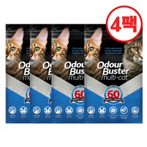 [고양이모래연구소] [고양이모래] 오더버스터 멀티캣(무향) 12kg 4포, 선택완료, 단품