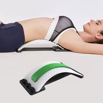 베이직 지압 등마사지 3단 허리 스트레칭 보드, 그린