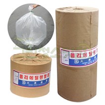 폴리에틸렌필름 0.03mm-30cm-457m 튜브형 농업용 포장용비닐 PE필름 비닐원단 롤비닐 비니루 포장용비닐봉투, 1개