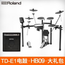 연습용전자드럼 Roland 전자 드럼 TD11K 17KVX 성인 어린이 전자드럼패드, TD-E1 HB09 스피커