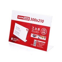 쭈bapha_쇼케이스 단면 300x210mm A3021 안내판 POP꽂이 명함 매장용 아크릴 가격표시 메모홀더 업소용 광고판 메뉴판♥LtMS, ♥myside!, ♥myside!