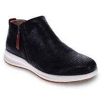 Revere Shoes Dublin Athleisure 앵클 부츠 - 여성용 편안한 워킹화. 교정용 아치 서포트. 발 통증 완화 블랙 리자드 11 미디엄 도마뱀