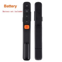 2.4GHz 무선 프리젠 테이션 클리커 펜 USB 무선 제어 플립 PPT 슬라이드 파워포인트 사무실 교육용, 02 Battery