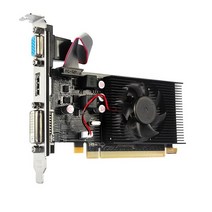AMD Radeon HD 7450 용 HDMI 호환 VGA DVII 비디오 카드 HD7450 그래픽 카드 64 비트 2GB GDDR3 PCIE 20 X16 2G 64 비트, 1.black