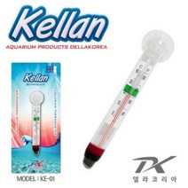 켈란 온도계 KE-01(중) 어항 유리온도계 수족관용품
