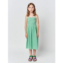 [BOBO CHOSES] 보보쇼즈 23SS 키즈 원피스 Green Vichy strap dress 123AC132