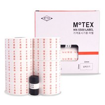 모텍스 가격라벨지 MX5500용 10롤 3종 택1/ 판매가격표시 리필용지 매장 가게 판매점 쇼핑몰 사무실 사업장용, 빨간바탕 흰색글씨