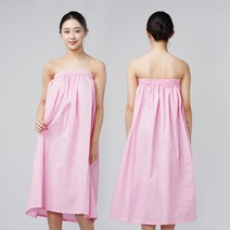 요들 마사지 가운 피부미용 속가운(핑크)고무줄, 요들 핑크 속가운(고무줄), FREE SIZE