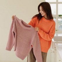 화사한 루즈핏 도톰니트