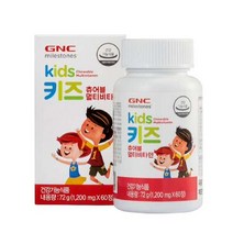 GNC 키즈 츄어블 멀티비타민 (60정), 단일속성, 없음
