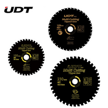 UDT 핸드그라인더날 멀티쏘 팁쏘 4인치 5인치 7인치 9인치 목재 금속 만능절단 멀티원형톱날 다용도팁쏘 다목적팁쏘, 7 1/4인치