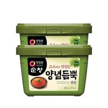 만능 순창 양념듬뿍 쌈장 500gX2 추석 설날 명절 찌개 볶음 조리 나물 감칠맛 양념 청정원, 1세트