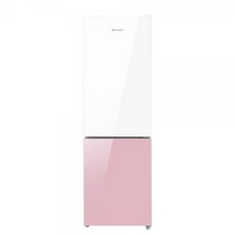 캐리어 클라윈드 KRNC250PSM1 250L 파스텔 글램글라스 핑크 콤비냉장고 무료설치