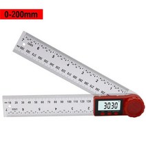 각도자 300mm 디지털 각도기 눈금자 12 인치 전자 고니 오 미터 파인더 경사계 탐지기 목수 도구, 01 빨간