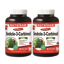 (2병) 뉴트리돔 인돌-3-카비놀 400mg 60캡슐 캐나다 영양제 직구 by 카포리아, 2병