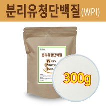 분리유청단백질 300gx1팩 WPI 분리유청 단백질 분말, 단품, 1팩, 300g