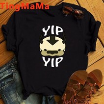 아바타 물의길 피규어 용품 아바타 The Last Airbender T 셔츠 여성 Appa Tshirt Funny atar Graphic Te, 10 90967_03 S