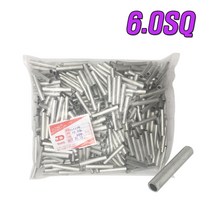 롱 슬리브 전선연결 압착단자 6SQ, 1000개