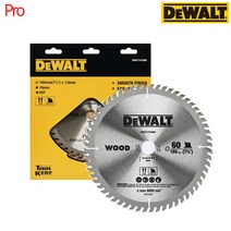 디월트 목재용 원형톱날 DWA714160W 7인치 60T 180mm 충전팁쏘날, 1개