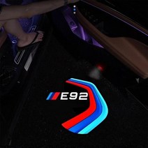 차량용 무드등 자동차 스티커 2pcs Led 프로젝터 램프 자동차 문 환영 빛 자동차 액세, E92